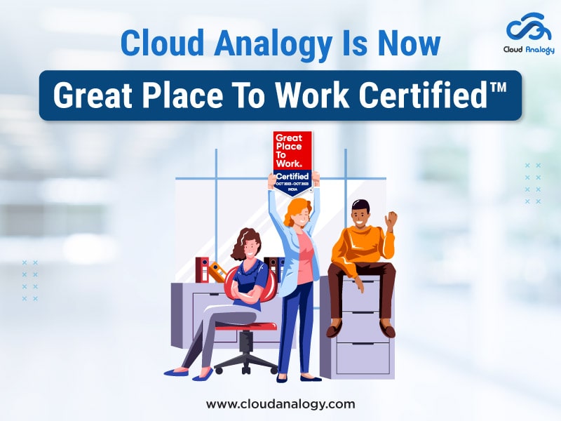 CLOUD ANALOGY IS NOW GREAT PLACE TO WORK CERTIFIED™