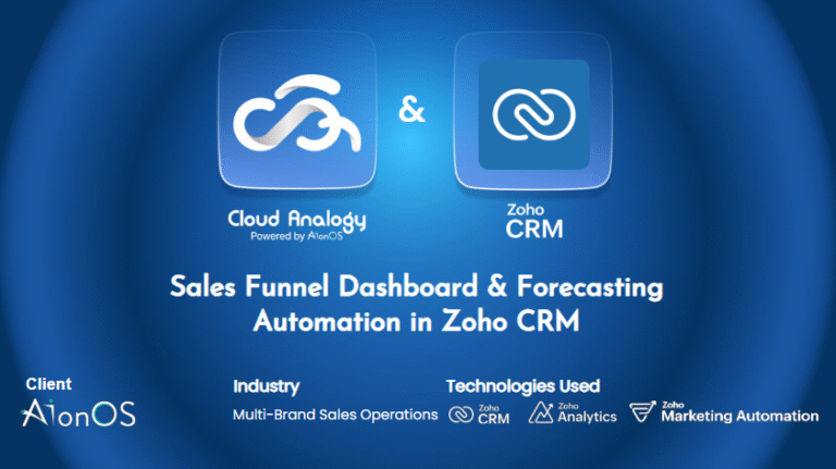 Sales Funnel Dashboard & Forecasting Automation in Zoho CRM​