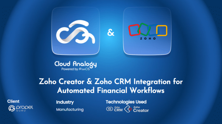 Zoho Creator & Zoho CRM Integration for Automated Financial Workflows​